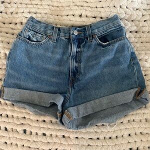 BDG Mom High-Rise Blue Jean Shorts